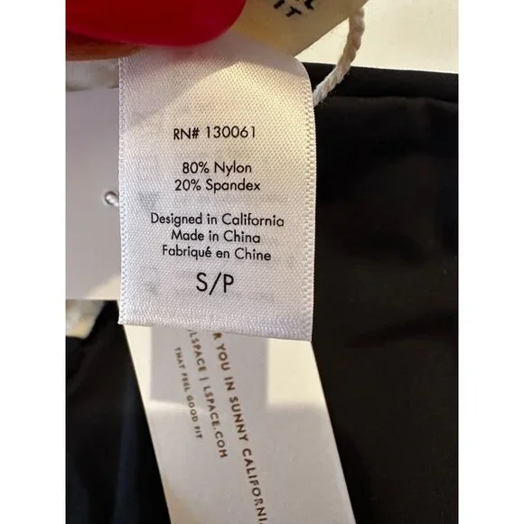NWT L Space Anthropologie Black Cream Solstice Classic Bikini Bottom Sz S - Picture 7 of 13